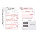 TOPS 2020 1099-MISC Tax Forms Kit, White, Includes 4-Part Laser Sets, 1096 Forms and Self Seal Envelopes, 25/Pack (LMISC413)