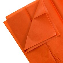 JAM PAPER Tissue Paper, Orange, 20 Sheets/pack (1152361A)