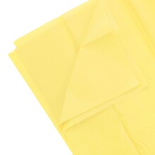 JAM PAPER Tissue Paper, Yellow, 20 Sheets/Pack