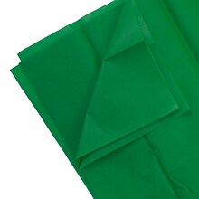 JAM PAPER Tissue Paper, Green, 20 Sheets/pack (1152352A)