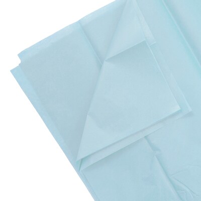 JAM PAPER Tissue Paper, Baby Blue, 20 Sheets/Pack (1152347A)