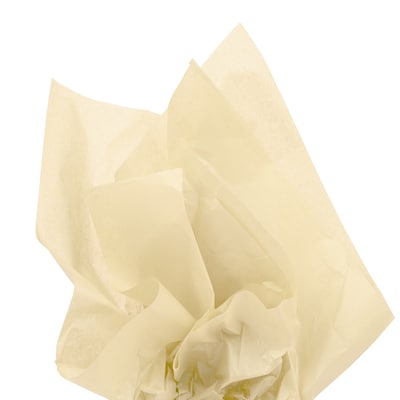 JAM Paper Tissue Paper, Ivory, 20 Sheets/Pack (1155677A)