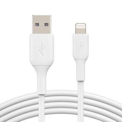 Belkin BOOST CHARGE Lightning to USB-A Cable, 15cm / 6, White