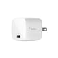 Belkin BOOST CHARGE 30W USB-C GaN Wall Charger + USB-C to Lightning Cable, White