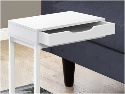 Monarch Specialties Inc. 16" x 10.25" Accent Table, White (I 3601)