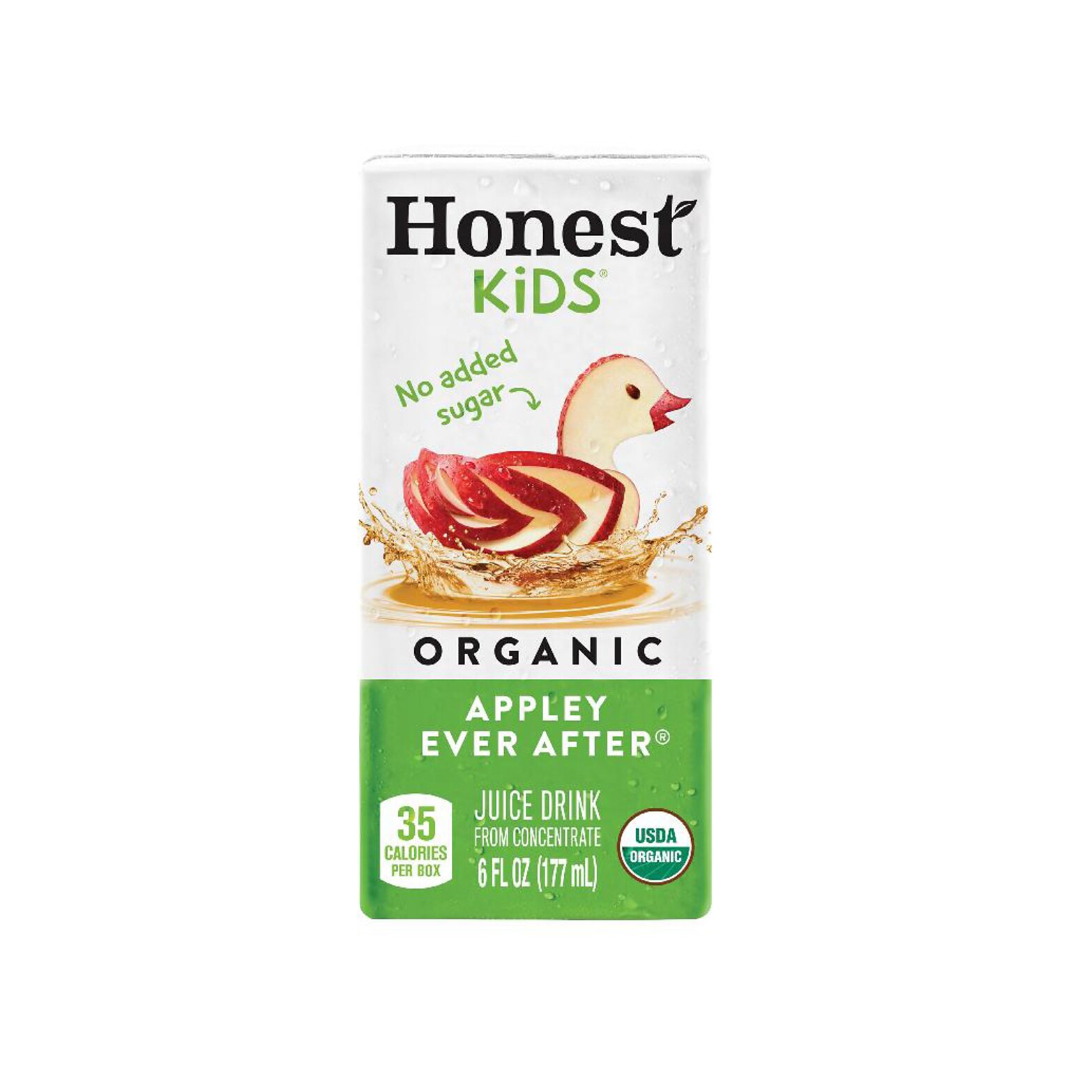 Honest Kids Appley Ever After Apple Juice Drink, No Sugar Added, 6 oz., 50/Carton (CCU41979)