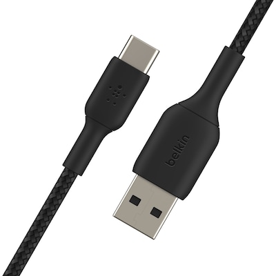 Belkin BOOST CHARGE 6.6' USB C to USB A Audio/Video Cable, Black (CAB002BT2MBK)
