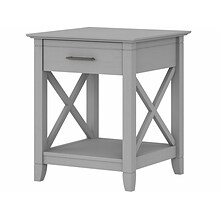 Bush Furniture Key West 20 x 20 End Table, Cape Cod Gray (KWT120CG-03)