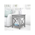 Bush Furniture Key West 20 x 20 End Table, Cape Cod Gray (KWT120CG-03)