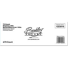 Berkley Square Dispens-a-Kit Polystyrene Assorted Cutlery Kit, Medium-Weight, Black, 75/Box (1223010