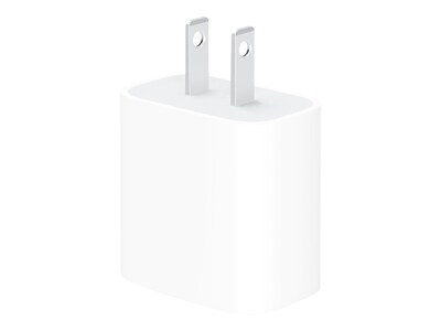 Apple 20W USB-C Power Adapter, White (MHJA3AM/A)