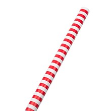 JAM PAPER Gift Wrap, Striped Wrapping Paper, 25 Sq Ft per Roll, Red & White Stripes, 2/Pack