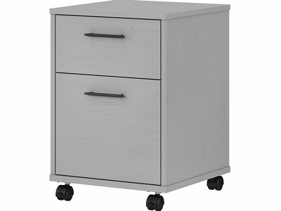 Bush Furniture Key West 2-Drawer Mobile Lateral File Cabinet, Letter/Legal Size, Cape Cod Gray (KWF1