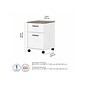 Bush Furniture Key West 2-Drawer Mobile Lateral File Cabinet, Letter/Legal Size, Shiplap Gray/Pure White (KWF116G2W-03)
