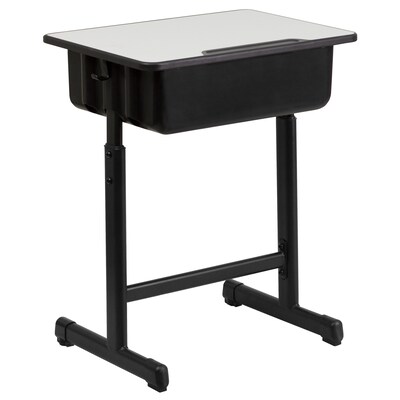 Flash Furniture Plastic Student Desk, Grey (YUYCY046)