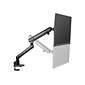 SIIG Aluminum Mechanical Spring Slim Monitor Arm - Single, Up to 32", Black (CE-MT2T12-S1)