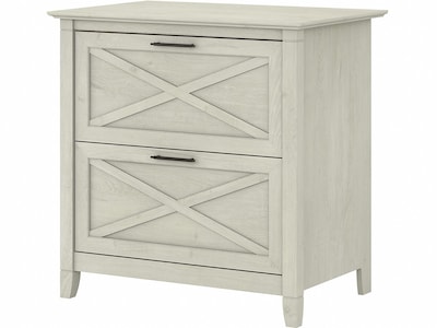 Bush Furniture Key West 2-Drawer Lateral File Cabinet, Letter/Legal, Linen White Oak, 30 (KWF130LW-