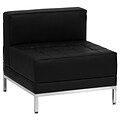 Flash Furniture 29H x 60L x 60D Granite Plastic Folding Table With 18 Gauge Legs, White