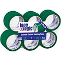 Tape Logic Colored Carton Sealing Heavy Duty Packing Tape, 3 x 55 yds., Green, 6/Carton (T90522G6PK)
