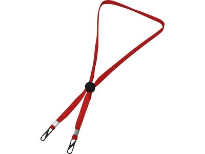 Cliq-It Face Mask Lanyard, Red, Each (CL61312RD)