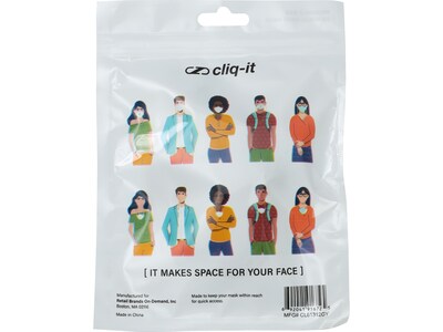Cliq-It Face Mask Lanyard, Gray, Each (CL61312GY)