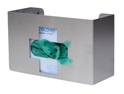 Omnimed Single Medical Cross Glove Box Dispenser, Stainless Steel (305335)