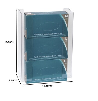 Omnimed Triple Glove Box Dispenser In PETG (305362)