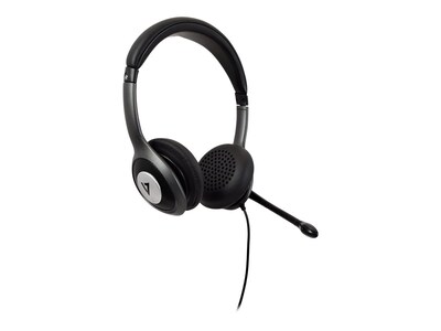 V7 Deluxe Stereo Headset, Over-the-Head, Black with Gray Accent  (HU530C)