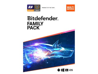 Bitdefender Family Pack for 15 Devices, Windows/Mac/Android/iOS, Download (FP01ZZCSN1215LEN)
