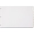 Cardinal Write & Erase Paper Dividers, 8-Tab, White (CRD 84271)