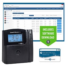 Pyramid TimeTrax EZ Swipe Terminal Time Clock System, Black (TTEZEK)