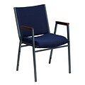 Flash Furniture HERCULES 3 Thick Padded Stack Chairs W/Arms (XU60154NVY)