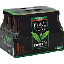 Pure Leaf Unsweetened Tea, 18.5 oz., 12/Carton (PEP134072)