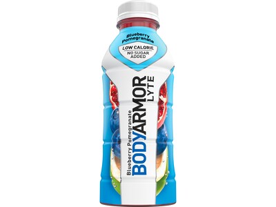 BodyArmor LYTE Blueberry Pomegranate Sports Drink, 16 Oz. Bottle, 12/Pack (100020-1.1)