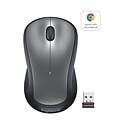 Logitech M310 Wireless Ambidextrous Optical Mouse, Silver (910-001675)