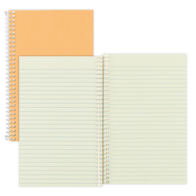 Rediform Brown Board Cover 1-Subject Notebooks, 5 x 7.75, Narrow Ruled, 80 Sheets, Brown (RED33002