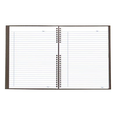 Blueline NotePro 1-Subject Professional Notebooks, 8 x 11, Wide Ruled, 75 Sheets, Black (REDA10150