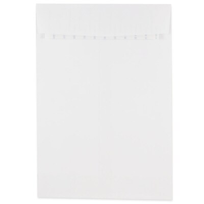 JAM Paper Peel & Seal Open End Catalog Envelope, 6 1/2 x 9 1/2, White, 500/Pack (356828778)