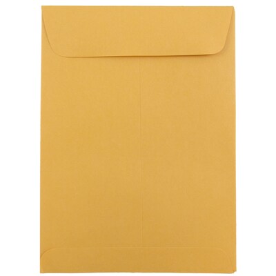 JAM Paper Open End Catalog Envelope, 5 1/2 x 7 1/2, Brown, 25/Pack (4101)