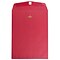 JAM Paper® 9 x 12 Open End Catalog Colored Envelopes with Clasp Closure, Red Recycled, 10/Pack (7781