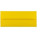 JAM Paper Open End #10 Business Envelope, 4 1/8 x 9 1/2, Yellow, 500/Pack (15859H)