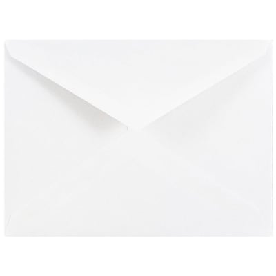 JAM Paper A2 Invitation Envelopes with V-Flap, 4.375 x 5.75, White, 50/Pack (4023206I)