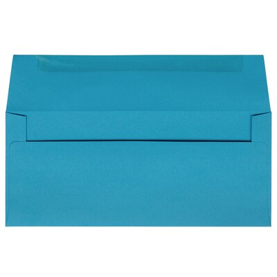 JAM Paper #10 Business Envelope, 4 1/8 x 9 1/2, Blue, 1000/Carton (15861B)