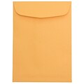 JAM Paper 7.5 x 10.5 Open End Catalog Envelopes, Brown Kraft Manila, 25/Pack (29215a)