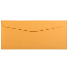 JAM Paper #12 Business Commercial Envelope, 4 3/4 x 11, Manila Brown Kraft, 50/Pack (80762I)