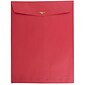 JAM Paper® 10 x 13 Open End Catalog Colored Envelopes with Clasp Closure, Red Recycled, 10/Pack (87477B)