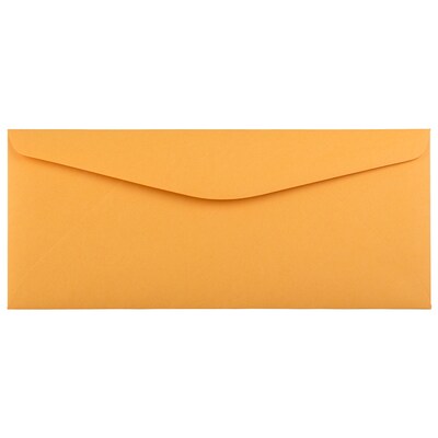 JAM Paper #11 Business Commercial Envelope, 4 1/2 x 10 3/8, Manila Brown Kraft, 500/Pack (1633180H