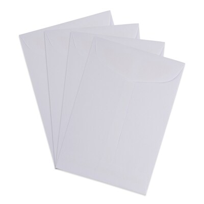 JAM Paper Open End Catalog Envelope, 4 5/8" x 6 3/4", White, 50/Pack (1623988I)