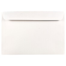 JAM Paper Booklet Envelope, 6 1/2 x 9 1/2, White, 50/Pack (4241I)