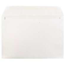 JAM Paper Booklet Envelope, 6 1/2 x 9 1/2, White, 250/Box (4241H)